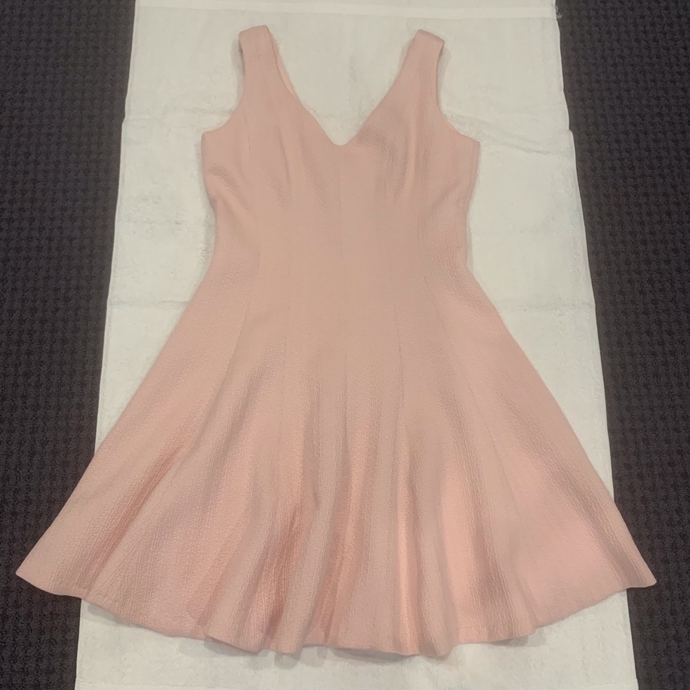 Club Monaco fit and flare petal pink dress